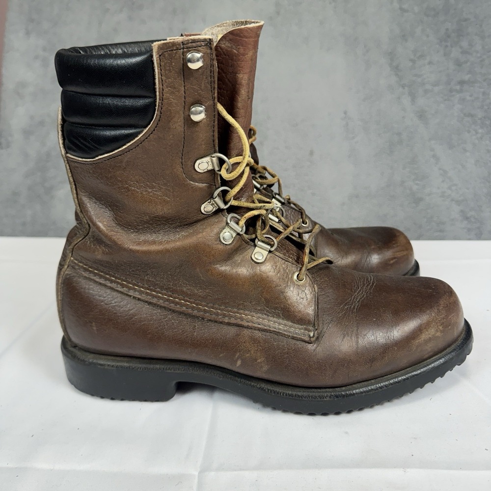 Vintage Red Wing Irish Setter Boots Mens 11D Leather Sport Work USA Quilted